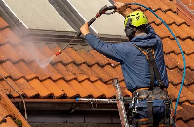 Démoussage et hydrofuge de toiture à Bully